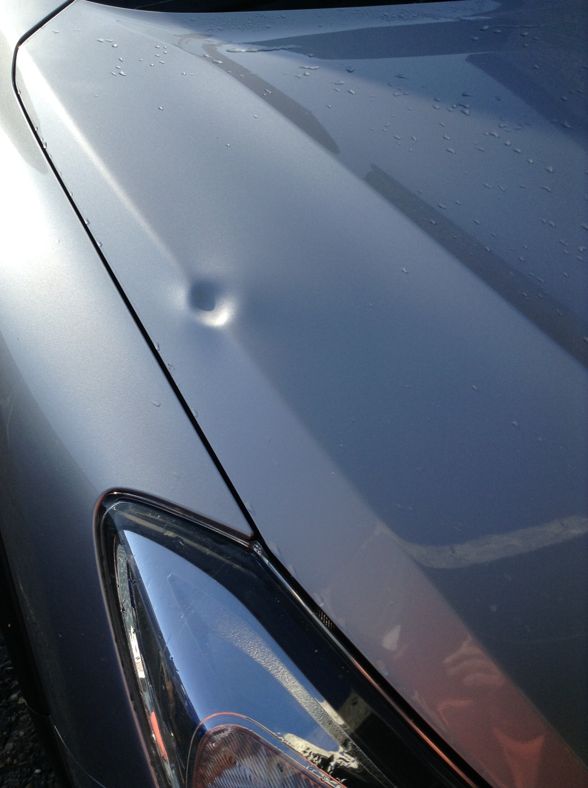 Dent On Bonnet Coventry Accident Body Paintless Dent Removal Repairs Ams
